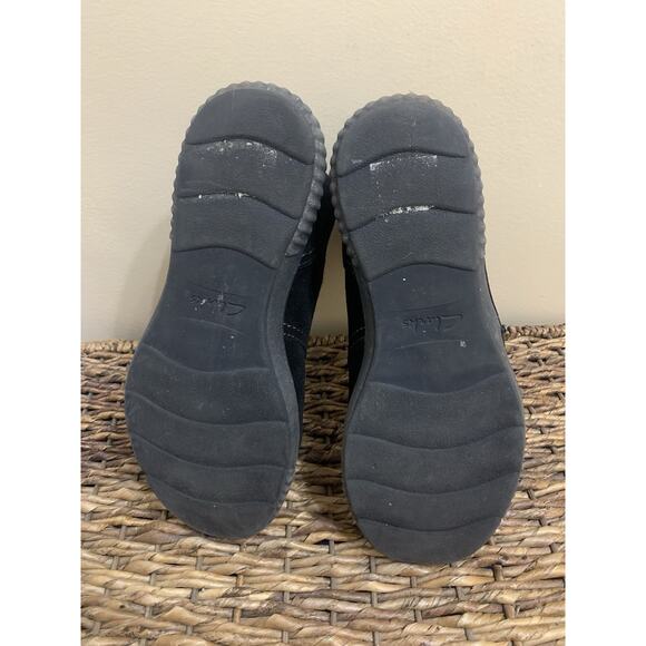 Clarks Magnolia Charm 26167480 Womens Black Wide Suede Ankle Booties Boots 9 W - Picture 6 of 8